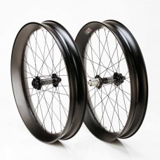 Carbon Fiber Fat Bike Complete Wheelset