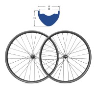 Carbon Fiber Cross Country Mountain Bike Complete Wheelset 1440g